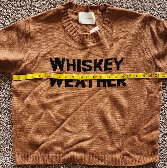 NEW PANACHE whiskey weather sweater in brown - Picture 6 of 10